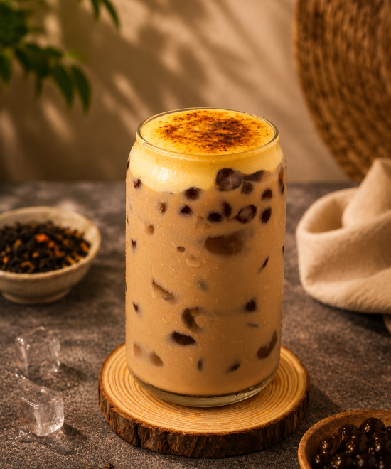Trà sữa kem trứng nướng