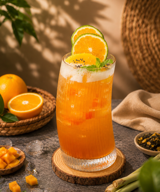 Trà đào cam sả